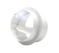 Funzionamento manuale del lembo del dotto di backdration di ventilazione HVAC per controllo del flusso d'aria Plastica non ritorno Valvola di condotta Ventole Sistema Sistema bianco 80mm