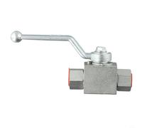 Funzionamento manuale idraulico della valvola a sfera a 2 vie per BSP con corpo in acciaio al carbonio 500 Antivari MWP Valutazione di pressione adatta per acqua olio gas media (G1/4)