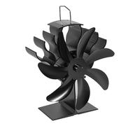 Funzionamento silenzioso della ventola del bruciatore di tronchi | 7 pale, alimentate dal calore: riscaldamento invernale domestico(Only Stove Fan)