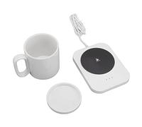 Funzione di memoria della base di riscaldamento a tazza elettrica a tazza intelligente per la casa portatile per ufficio portatile (Bianco)