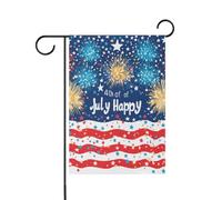Fuochi d'artificio 4 luglio Colorful primavera bandiere all'aperto banner all'aperto per la decorazione del portico 12x18 double sided