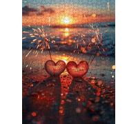 Fuochi D'Artificio Amore Puzzle 2000 Pezzi, 3D Puzzle per Adulti Impegnativo, Educa Puzzles Artistico, Divertente E Stimolante Puzzles Decorativo per La Famiglia, Regalo e Decorazione Pareti FNKL61091