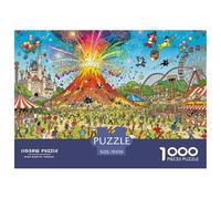 Fuochi d'artificio del parco dei divertimenti Puzzle in Legno Impermeabile DIY Puzzles Da 1000 Pezzi Regali Per Adulti Divertenti Per Decorazioni Domestiche