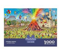 Fuochi d'artificio del parco dei divertimenti Puzzle in Legno Impermeabile DIY Puzzles Da 1000 Pezzi Regali Per Adulti Divertenti Per Decorazioni Domestiche