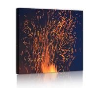 Fuochi d'artificio Tela di canapa Arte della parete Immagini astratte moderne Stampe di opere d'arte Grandi poster murali Pittura per camera da letto Arredamento soggiorno 50x50cm telaio interno