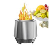 Fuochi per esterni con fuoco a legna | Portatile in acciaio per il libero con supporto - braciere - per terrazza giardino ponte balcone casa fuoco tavolo ambiente