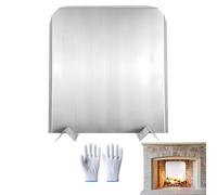 Fuochi per il aperto - Piastra di fuoco regolabile pesante da 40 x 46 cm con gambe | Protezione della parete del con riflettore di calore, adatto per l'uso in casa, soggiorno, hotel