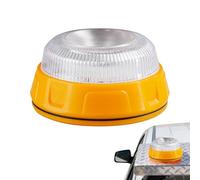 Fuoco Di Circolazione - Alloggiamento PC ABS 8,7 X 4,8 Cm, Lampade LED Multimodalità Di Sicurezza, Tag A Base Magnetica, Combo 9 Lampade Giallo E Bianco | Per Guida Notturna, Ciclismo, Veicolo Con