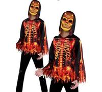 Fuoco Diavolo Costume Bambini Halloween Diavoli Bambine + Maschera