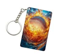 Fuoco E Acqua Baseball Acrilico Portachiavi Moda Portachiavi Auto Catene Acriliche Tag Per Uomo Donna