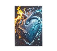 Fuoco E Acqua Cuore Benvenuto Giardino Bandiera 2x3 Ft No Fade Double Sided Casa Yard Bandiere Outdoor Banner Decor Per Cortile Portico Prato