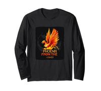 Fuoco e fiamme uccello costume per gli amanti delle ceneri di Phoenix Maglia a Manica