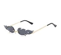 Fuoco Fiamma Vetro di Modo del Fuoco a Forma di Occhiali da Sole per Le Donne Gli Uomini Senza Orlo di Eyewear Saluto limitare Glasses for Partyoutdoor Activity