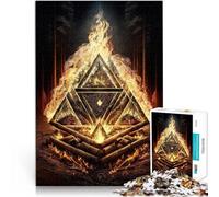 Fuoco mistico puzzle 1000 pezzi per adulti Giocattoli che creano dipendenza e sfidano l'intelligenza del cervello è ideale come regalo per tutta la famiglia 38x26cm