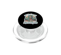Fuori a commettere Shenanigans Funny Frog Knight Fantasy Gamer PopSockets PopGrip per MagSafe