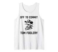 Fuori a commettere Tom Foolery Funny Mischief Cowboy Goose Canotta