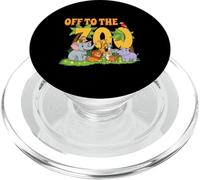 Fuori allo zoo Animali Zoo Party Jungle Zoo Field Trip PopSockets PopGrip per MagSafe