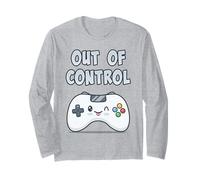 Fuori Controllo Kawaii Silly Controller Videogioco Gamer Maglia a Manica