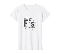 Fuori da FS per Dare Una Dichiarazione di atteggiamento impertinente Maglietta, Donna, Bianco, 3XL
