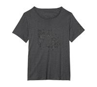 Fuori da FS per Dare Una Dichiarazione di atteggiamento impertinente Maglietta, Donna Plus-Size, Grigio Scuro, 4X