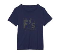 Fuori da FS per Dare Una Dichiarazione di atteggiamento impertinente Maglietta, Donna Plus-Size, Navy, 3X