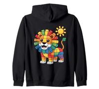 Fuori da Pre K, Kindergarten Leone Arcobaleno Felpa con Cappuccio