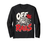 Fuori dai binari Divertente Gioco di Parole del Treno Maglia a Manica