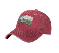 Fuori dal cancello del castello rosso Il cappello è traspirante, assorbe il sudore e regolabile, alla moda e versatile, adatto per tutte le stagioni.