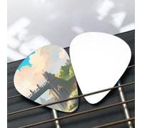 Fuori dal Castle Gate Patterned set di plettri per chitarra - (sottile/medio/spesso), ampiamente compatibile con tutti i tipi di strumenti a corda,