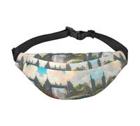 Fuori dal Castle Gate Travel crossbody marsupio adatto per sport, corsa, ciclismo, viaggi, pesca ragazzi grande marsupio