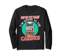 Fuori dal Mio Modo di Andare al Casinò Gift Slot Machine Gioco D'Azzardo Maglia a Manica