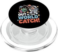 Fuori dal mondo Cattura un divertente pescatore spaziale PopSockets PopGrip per MagSafe