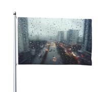 Fuori dalla finestra 1,8 x 1,8 m bandiera su entrambi i lati, resistente per esterni e giardino, perfetta per camera da letto e giardino