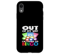 Fuori dalla mia strada sto andando al divertimento del giocatore di bingo Custodia per iPhone XR