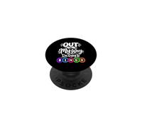 Fuori dalla mia strada sto andando al giocatore di bingo gioco d'azzardo Amante del bingo PopSockets PopGrip Adesivo