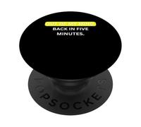 Fuori dalla mia testa. Torna tra cinque minuti. per Sarcastic People PopSockets PopGrip Adesivo