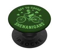 Fuori per causare imbrogli, il gatto blu russo, il giorno di San Patrizio PopSockets PopGrip Adesivo