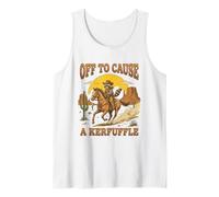 Fuori per causare Un Cowboy del Paese Occidentale del Procione Kerfuffle Canotta