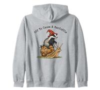 Fuori per causare Un Kerfuffle | Badger Riding Lumaca Weirdcore Felpa con Cappuccio