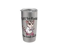 Fuori per combattere le cellule cattive Sugar Glider Doctor Cancer Hope Bicchiere termico in acciaio inox doppia parete