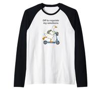 Fuori per Regolare Le Mie Emozioni Maglia con Maniche Raglan
