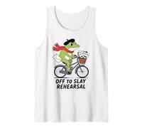 Fuori per Uccidere Prove Divertente teatro Rana su Una Bici Canotta