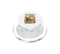 Fuori qui e orgogliosa cowgirl LGBTQ Pride Western Design PopSockets PopGrip per MagSafe