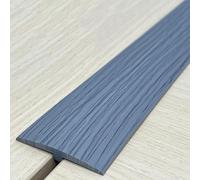 Fuori Transizione Pavimento Autoadesivo Pvc, Striscia Divisoria Piano T-molle, Per Striscia Bordo Bordo Bordo In Legno A Piastrelle/laminato/Vinile, Est(Size:3.3Ft,Colore:grano di legno grigio)