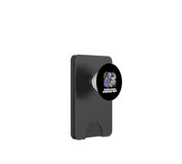 Fuorilegge digitale in maschera digitando dietro monitor scuro PopSockets PopWallet per MagSafe