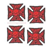 Fuorilegge Hog Motociclista Componente 1% Er Maltese 13-SKULLS Iron-Cross Ghisa/