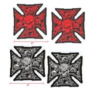 Fuorilegge Hog Motociclista Componente 1% Er Maltese 13-SKULLS Iron-Cross Stiro