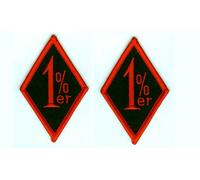 Fuorilegge Motociclista Componente Hog One-Percenter da Stiro 2-PATCH Set: 1% Er