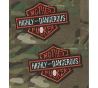 Fuorilegge Motociclista Hog Fantino 1% Er Mc 2-PATCH Set: Altamente Dangerous