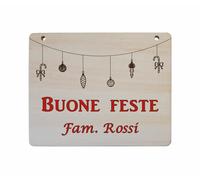 FUORIPORTA NATALIZIO personalizzabile con cognome famiglia Regali di Natale